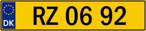 Trailer License Plate